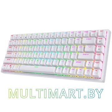 Клавиатура Royal Kludge RK84 RGB (белый, RK Red) картинка 2